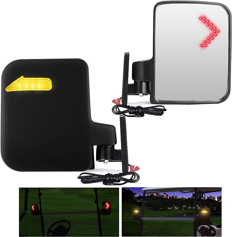 Elite Golf Cart Rearview Mirrors: Premium Mirrors That Fuse Function With Design.