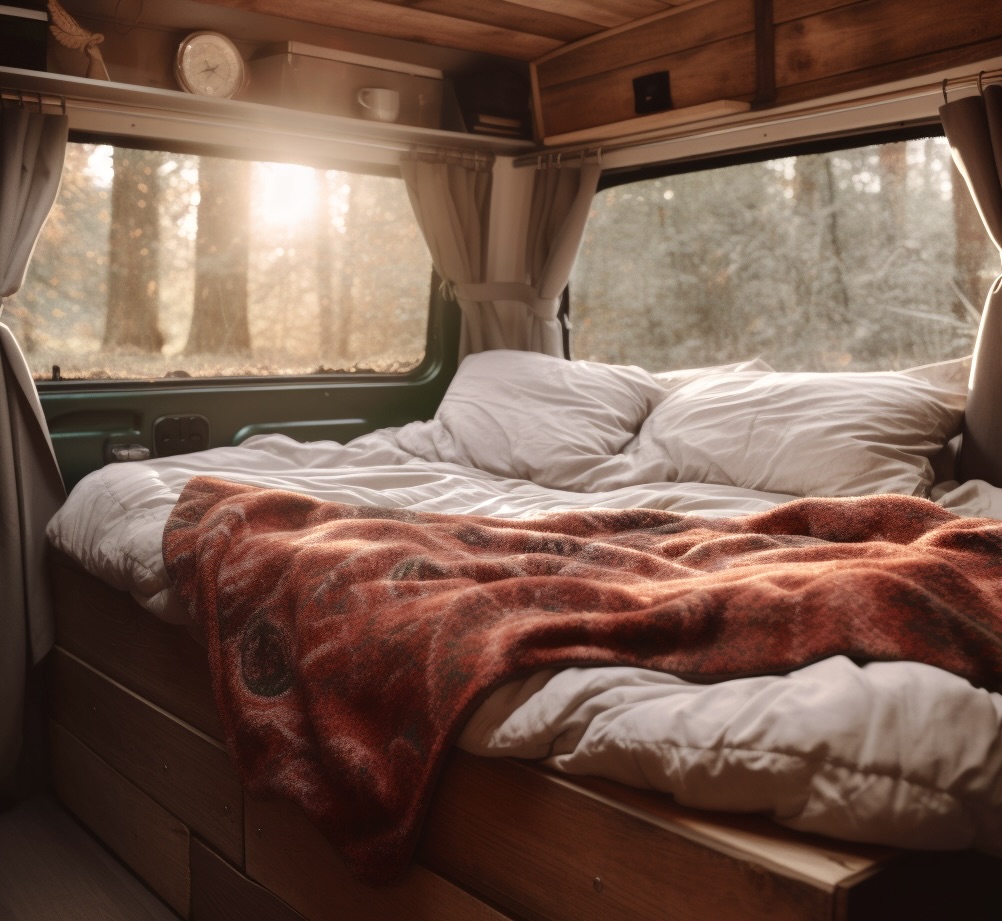 Luxury Camper Van Organic Bedding: Sustainable And High-end Sleeping Solutions.