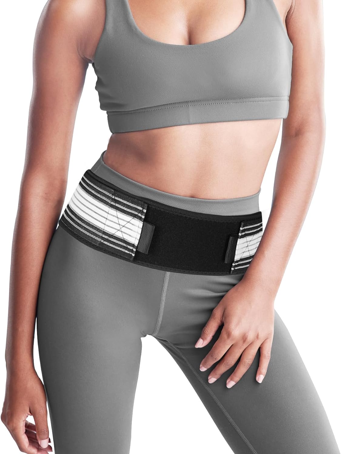 PHOSHO Sacroiliac Si Belt for Women - Si Joint Belt for Men - Adjustable Sciatica Pain Relief Belt Medium Large Size