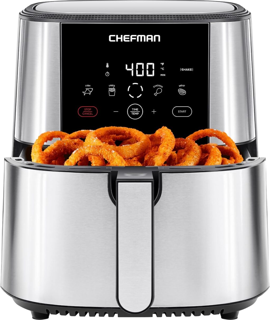 chefman-turbofry-touch-air-fryer-xl-8-qt-family-size-one-touch-digital-control-presets-french-fries-chicken-meat-fish-no