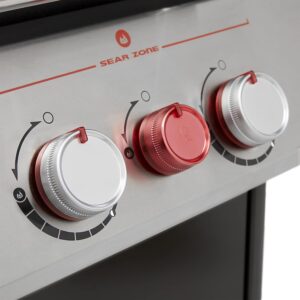 Backlit knobs – Easy to grill after sunset without fumbling.